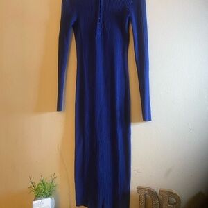 RW&CO. Royal Blue Long Sleeve Dress